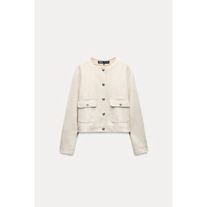 Zara Faux suede short jacket Size L